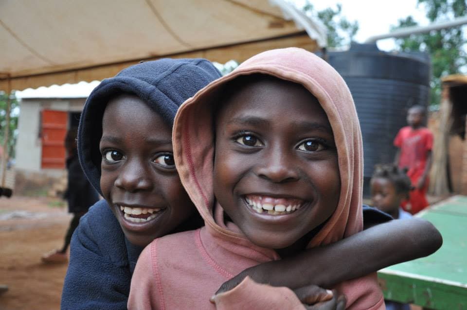 Children supported by Jadad Charity Foundation smiling together